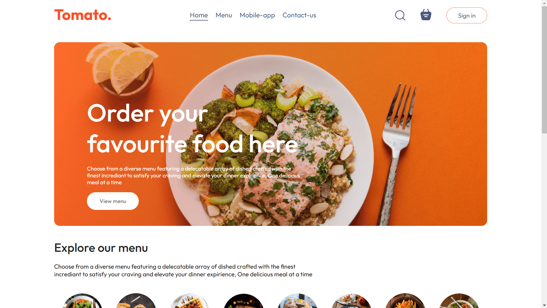 Modern Food Delivery App